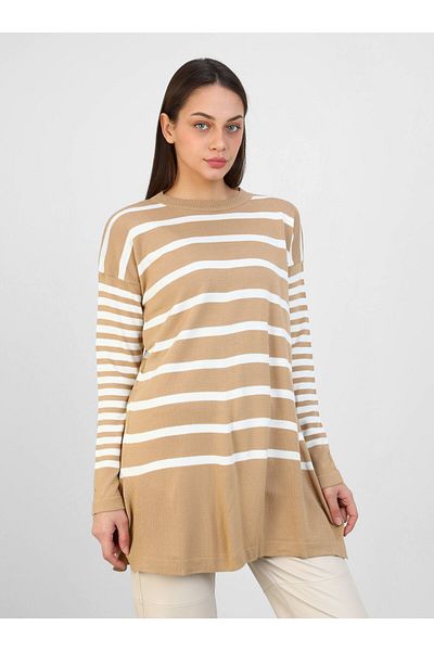 Por La Cara Knitwear Tunic - Biskuvi - Por La Cara