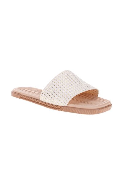 Moleca Ladies Flat Sandals White | Made In Brazil
