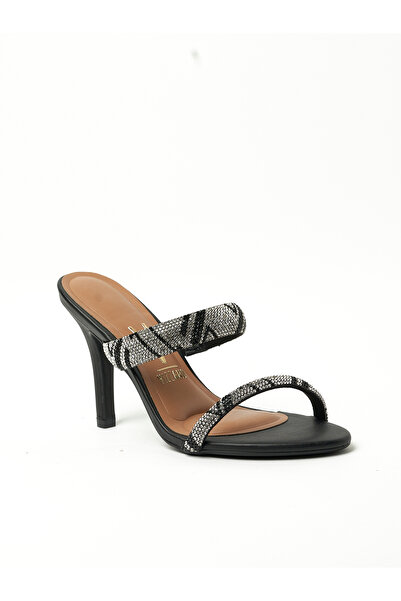 VİZZANO صندل فيزانو للحفلات للسيدات باللون الأسود | صنع في البرازيل