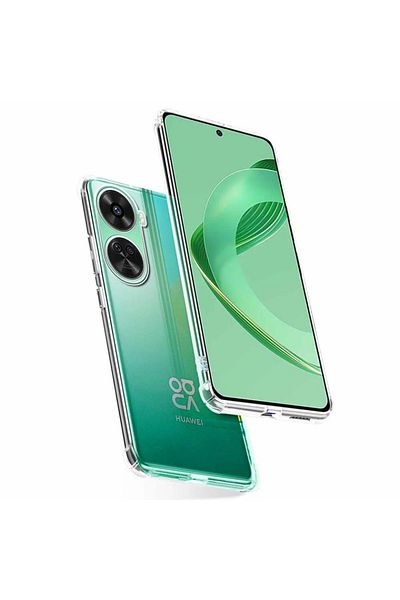 SKYDDAR INNOVATION Case for Huawei nova 11 SE / nova 12 SE, Shockproof from Silicone Slim, Transparent, sticker set