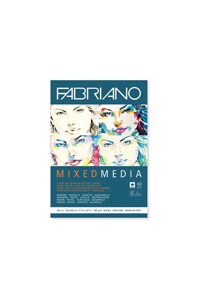 Fabriano Mix Media drawing pad, A3, without spiral, Fabriano