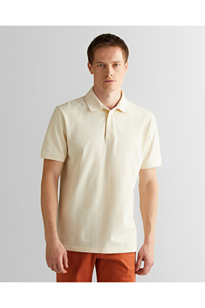 Gant Erkek Krem Regular Fit Polo
