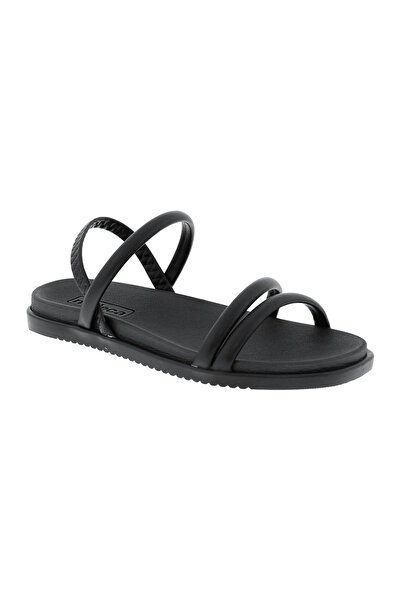 Moleca Ladies Sandals With Back Strap Black | Made In Brazil