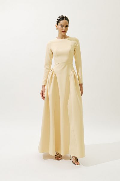 Manuka Lora Evening Dress Yellow
