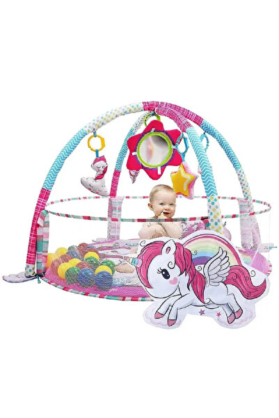 rexa صالة ألعاب رياضية 4 في 1 مع حفرة كرات