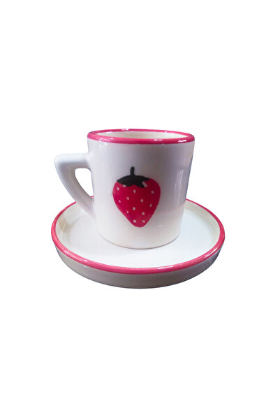 Ganita home Coffee Cup Strawberry Single 100 ml Double Size