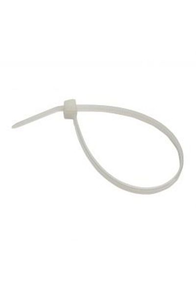 Homelux Colier Plastic Strohm 150x3,5 mm, Alb, 100 Buc