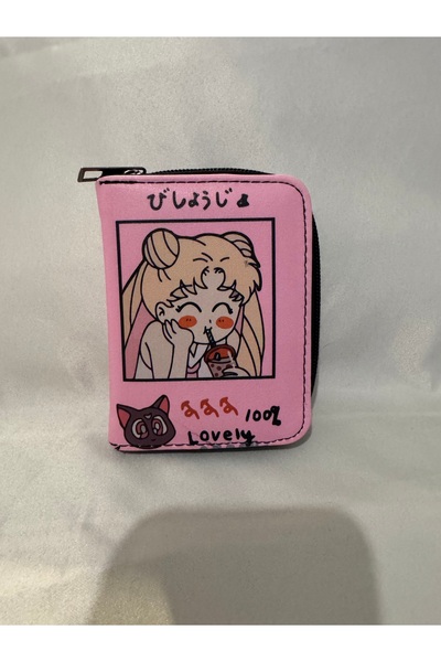 facnspt Sailor Moon Temalı Fermuarlı Sevimli Cüzdan