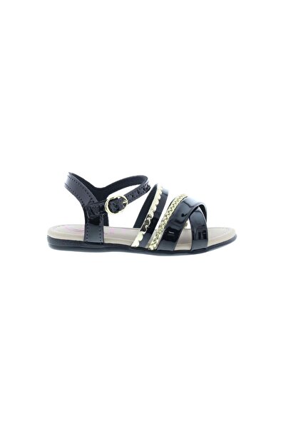Molekinha Infant Girls Sandals With Back Strap Black | Made In Brazil