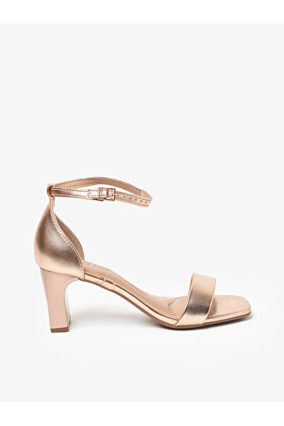 Beira Rio صنادل حفلات نسائية باللون الذهبي الوردي | صنع في البرازيل