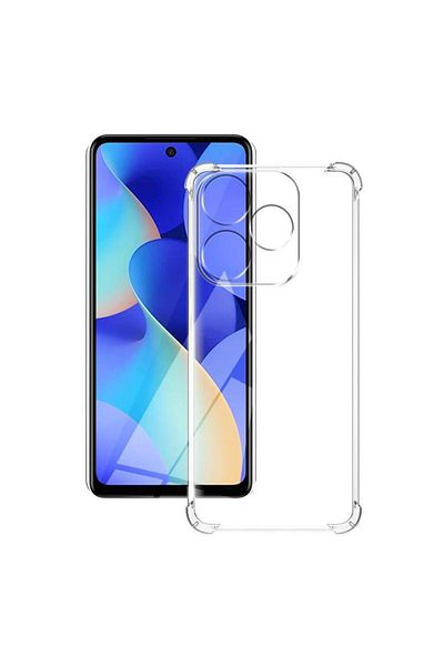 SKYDDAR INNOVATION Husă pentru Tecno Spark 20, rezistentă la șocuri, transparentă, din silicon subțire, set de autocolante
