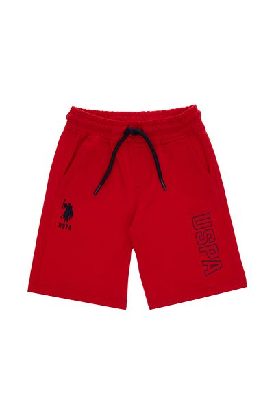 U.S. Polo Assn. Boy's Red Knitted Shorts 50306485-Vr030
