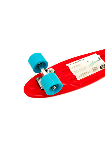 Maxtar Chase skateboard, red with turquoise, 57x15 cm