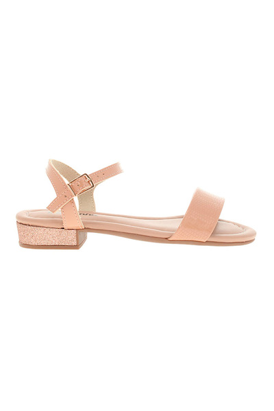 Molekinha Junior Girls Sandals With Back Strap Nude | Made In Brazil