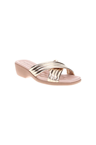 Beira Rio Ladies Low Heel Sandals Golden | Made In Brazil