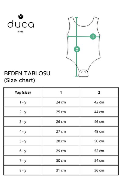 DUCA KIDS Glitter Strap Snap Fastener Girl's Body & Swimsuit