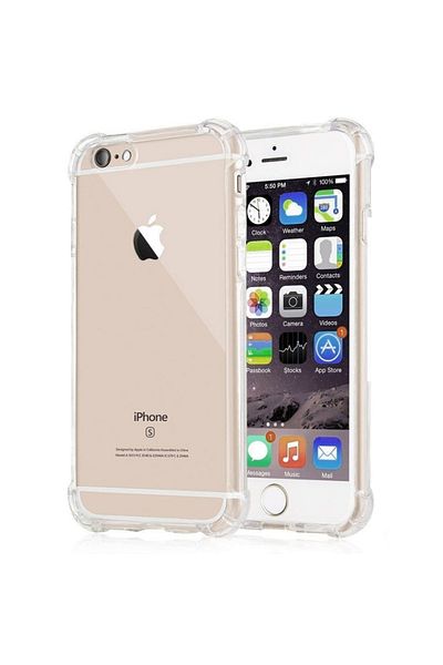 SKYDDAR INNOVATION Carcasă pentru iPhone SE 2, SE 2020 / 7 / 8 / SE 3, SE 2022, silicon antișoc, transparentă, set autocolante