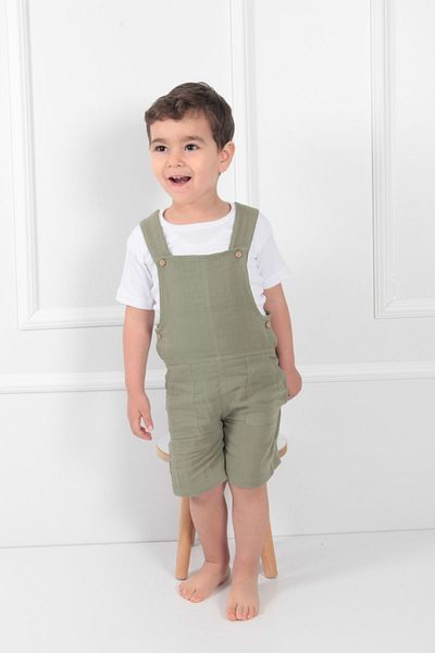 Cuckoo Cotton Baby Boy Kids Summer Cotton Jumpsuit 1-6 Years