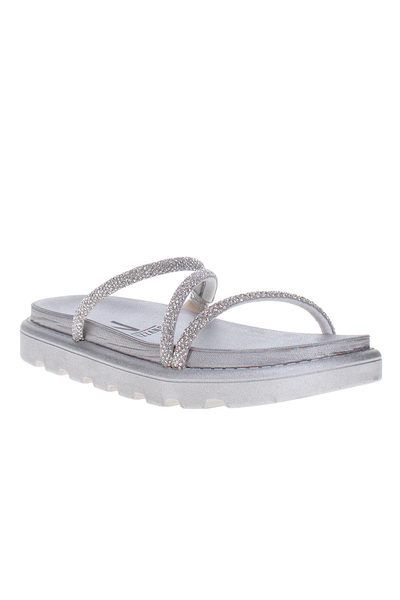 VİZZANO Vizzano Ladies Flat Sandals Silver | Made In Brazil
