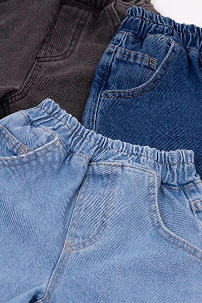 2kids2mom Balloon Denim Shorts with Elastic Waist