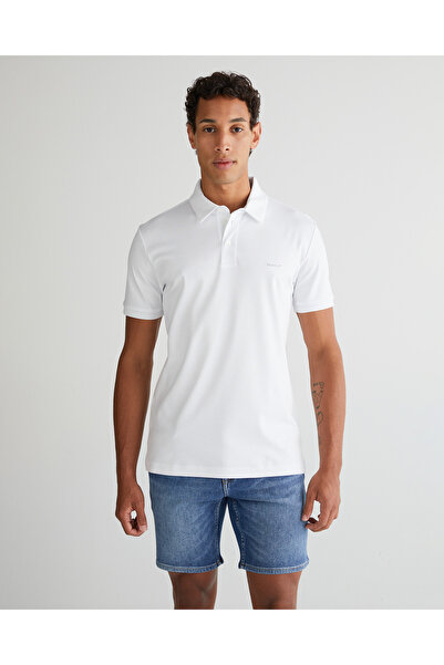 Gant Erkek Beyaz Slim Fit Polo