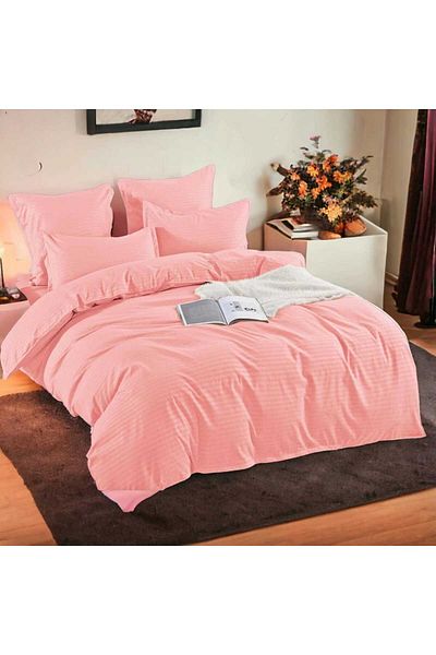 Pucioasa Double bed linen, Damask, Sulphur, 6 pieces, Fitted sheet 230x250 cm