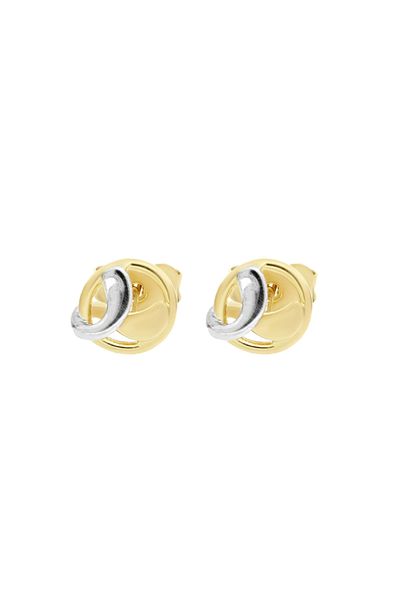 MOHI Fine Jewellery Cercei din aur galben si alb de 14k