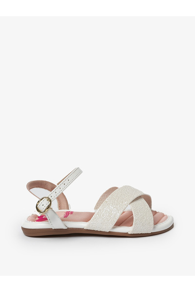 Molekinha Infant Girls Sandals With Back Strap White | Made In Brazil