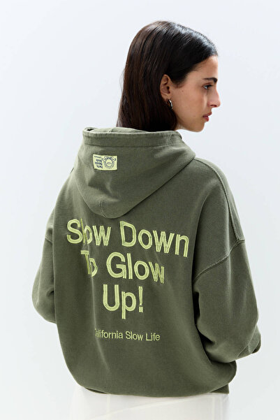 Pull & Bear California kapüşonlu sweatshirt