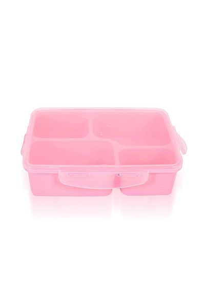 Bisbell 4-Part Partition Lunch Box,BPA-Free Food Storage Container,BB2654
