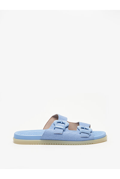 Moleca Ladies Flat Sandals Blue | Made In Brazil