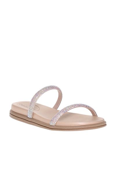 Beira Rio Ladies Flat Sandals White | Made In Brazil