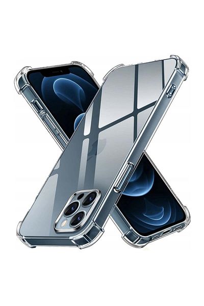 SKYDDAR INNOVATION Case for iPhone 12 Pro, Shockproof Clear from Silicone Slim, Transparent, sticker set