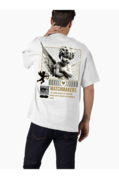 COMVİCHO تي شيرت كبير الحجم مطبوع بتصميم streetwear3 للجنسين