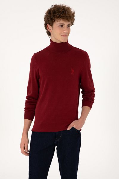 U.S. Polo Assn. Men's Slim Fit Turtleneck Basic Sweater 50288884-Vr014