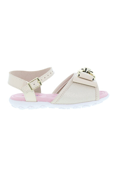 Molekinha صندل بناتي بحزام خلفي بيج | صنع في البرازيل