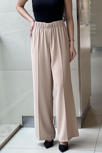 sentez giyim Sentez Colmar Wide Leg Trousers with Elastic Waist