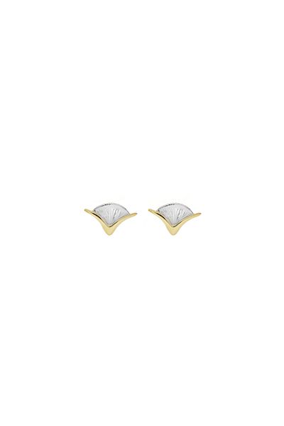 MOHI Fine Jewellery 14k white and yellow gold earrings