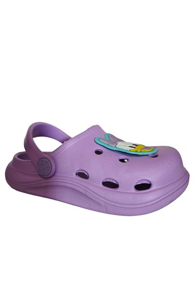 Famele's Cross Anatomical Duck Figure Lilac Eva Beach Sea Daily Children's Slippers