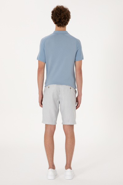 U.S. Polo Assn. Erkek Açık Gri Dokuma Şort 50300135-VR001