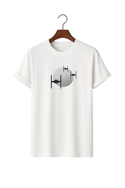 Elvellon Oversize Kalıp, Unisex, Star Wars Tasarım Tişört awe344