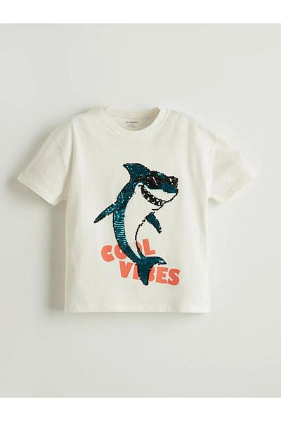 LC Waikiki طقم تي شيرت وشورت للأولاد مطبوع عليه إكرو من LCW Kids