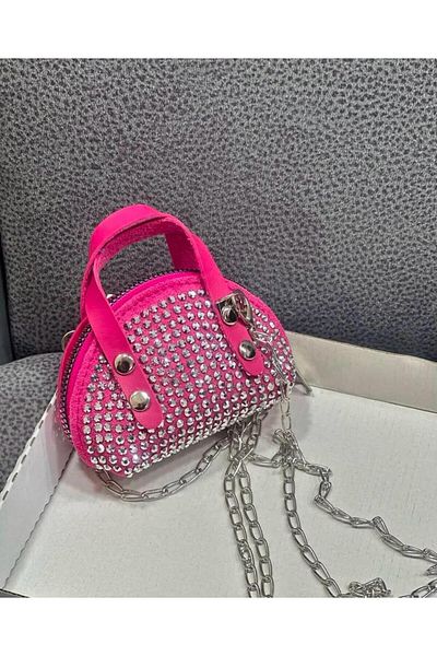 ÇANTA Hand Bag Pink Children's Mini Coin Bag Gift Colorful Bag 7 X10Cm