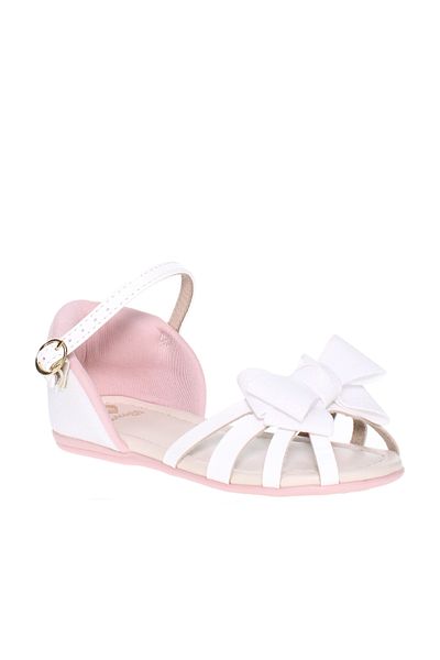 Molekinha Infant Girls Sandals With Back Strap White | Made In Brazil