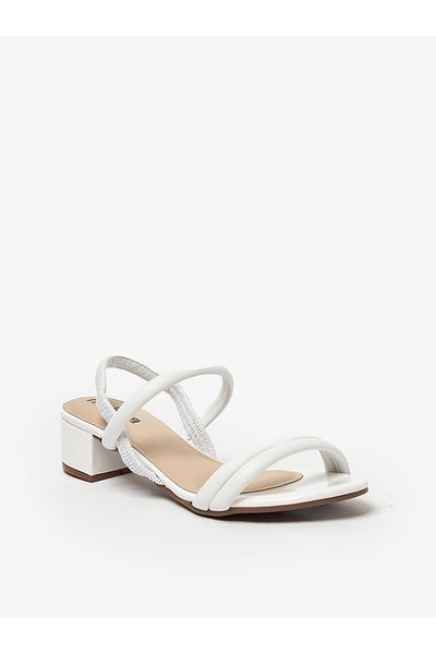 Moleca Ladies Sandals With Back Strap White | Made In Brazil