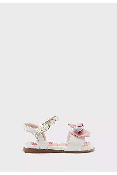 Molekinha Girls Sandals With Back Strap White | Made In Brazil
