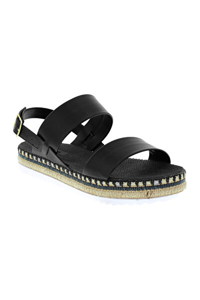 Moleca Ladies Sandals With Back Strap Black | Made In Brazil