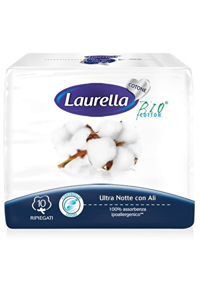 Laurelle Νυχτερινές σερβιέτες με φτερά, Laurella, οργανικό βαμβάκι, υποαλλεργ...