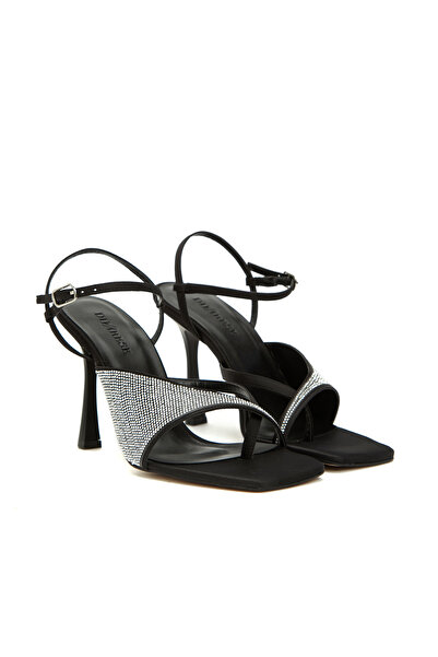 Dıvarese Siyah Kadın Sandalet