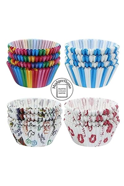 Hibana 100 lü Muffin Kek Kalıbı & 1.sınıf Kalite Kek Kapsülü Cupcake Muffin K...